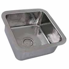 square single bowl undermount bar sink