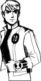 Cool Ben 10 Ten Drawing Coloring Page Drawings Coloring Pages Small Canvas Art