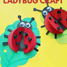 The children also make their own pattern with paper butterfly cutouts (i used the small craft punchers to cut the butterflies). Easy Preschool Ladybug Craft The Inspiration Edit