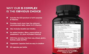 Multivitamin/mineral supplements typically contain vitamin b12 at doses ranging from 5 to 25 mcg. Amazon Com Vitamin B Complex Vitamins B12 B1 B2 B3 B5 B6 B7 B9 Folic Acid Super B Complex Vitamins For Women Men Adults Aids In Energy Stress And Immunity