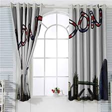 They are also very versatile as all types of curtain fabrics can be used for this style. Buy Houselookhome London Blackout Curtain Panels Window Drapes Cartoon Drawing Style Famous Landmarks Of London United Kingdom Big Ben Parliament Gromment Curtains For Bedroom W84 X L84 Inch Multicolor Online In Ghana B081b267gl