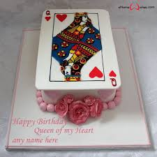As always, the tip junkie party blog has hundreds of party themes so you can always search there if you're looking. Queen Of My Heart Birthday Cake With Name Enamewishes