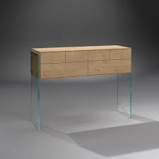 Konsolentisch konsole tisch anrichte eiche metall 2 schubladen. Designer Massivholzkonsole Von Dreieck Design Kaufen Flair