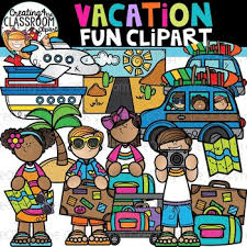 Learn how to draw summer vacation pictures using these outlines or print just for coloring. Summer Vacation Clip Art Worksheets Teachers Pay Teachers