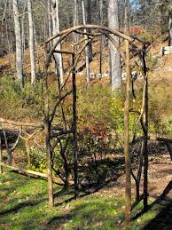 Nell Wooden More Twig Arbor Plans Garden Archway Garden Arch Trellis Arch Trellis