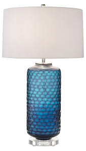 Honeycomb Table Lamp Teal Table Lamp Luxury Table Lamps Blue Lamp