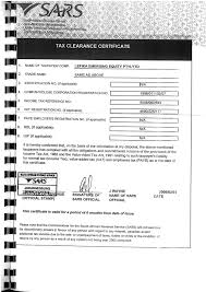 2 a tax clearance certificate (tcc) confirms that you are a taxpayer registered with sars and that your tax affairs are in order, meaning you have no you then click the tax clearance certificates tab on the left hand side of the screen. File Mbombela Stadium Bid Documents Lefika Tax Clearance Certificate Jpg Wikimedia Commons