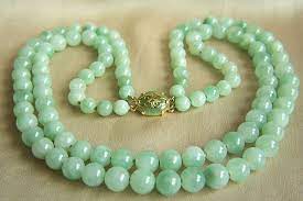 Double Strands Jadeite Necklace Jade Bead Necklace Jade Beads Necklace