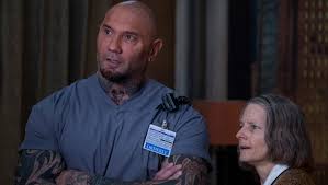 Global road entertainment has released the first hotel artemis clip showing off a new look at jodie foster as the nurse, the leader of a secret hospital for criminals. Jodie Foster Threw Serious Shade At Hotel Artemis Star Dave Bautista