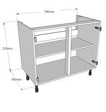Sinks that are 30 inches wide must sit in a base cabinet of at least 33 inches. 700mm Double Highline Sink Base Unit