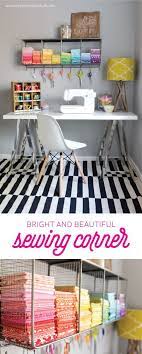 Bright And Beautiful Sewing Corner Small Sewing Space Sewing Room Organization Sewing Spaces