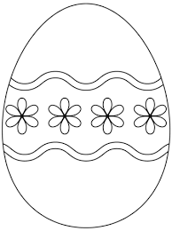 Easter Egg With Simple Flower Pattern Coloring Page From Easter Eggs Category Select From 246 Coloring Easter Eggs Easter Egg Coloring Pages Egg Coloring Page