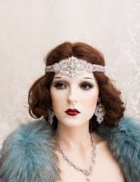 Silver Great Gatsby Headband, Art Deco Headband, Art Deco Wedding Hair  Accessory, Flapper Headpiece, Gatsby Wedding Earrings Bracelet