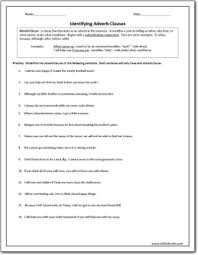 In prevailing theories of english grammar the subject is the person, place, or thing in the sentence. Identifying Adverb Clauses Worksheet