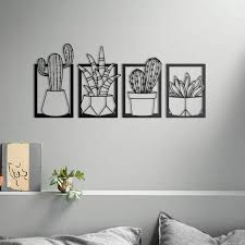9 unids/set dormitorio murales minimalista moderno sofá de la sala de la pared pintura combinación restaurante pintura de la pared e2,consigue. Cactus Set Metal Arte De Pared 4 Conjunto Escultura De Etsy Arte De Pared De Metal Decoracion De Pared De Metal Arte De Pared