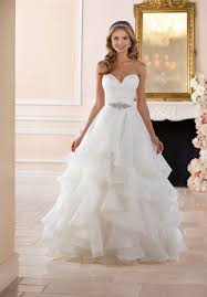 This Dramatic Layered Skirt Wedding Dress From Stella York Is Truly A Sight To Behold Thi Layered Skirt Wedding Dress Ball Gowns Wedding Wedding Dress Organza