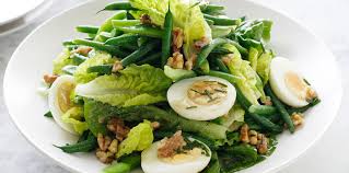 Salade De Haricots Verts Aux Oeufs Durs Et Aux Noix Recettes Recette Salade Haricots Verts Salade Haricot Recette Haricot Vert
