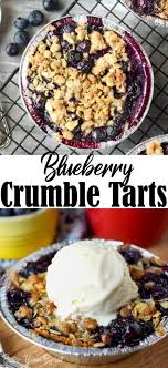 Blueberry Crumble Tarts Recipe Butter Your Biscuit Recipe Blueberry Crumble Dessert Recipes Easy Tart Recipes