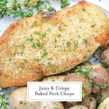 What temperature must pork chops reach to be fully cooked? Juicy Crispy Baked Pork Chop Recipe Shake And Bake Pork