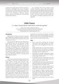 Maybe you would like to learn more about one of these? Pdf Edible Flowers