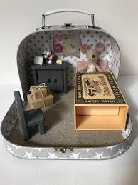 A Personal Favourite From My Etsy Shop Https Www Etsy Com Uk Listing 516830308 Maileg Mouse House Doll Home Mini Doll House Maileg Mouse