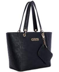 Check spelling or type a new query. Guess Kamryn Debossed Logo Tote With Pouch Black Guess Handbags Shoulder Tote Bag Black Handbags
