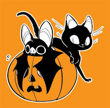 Easy , cartoon cat christmas , karikatür cheshire kedi. Black Cats Halloween Tumblr Halloween Cat Halloween Illustration Halloween Illustrations