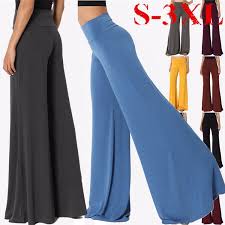Smt women's high waist wide leg long palazzo bell bottom yoga pants. Women Fashion Solid High Waist Flare Yoga Pants Palazzo Bell Bottom Leggings Trousers Plus Size Wish