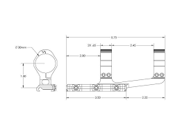 Ultralight 30mm Scope Mount Spr Anodized Black