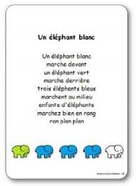 Comptine Un Elephant Blanc Paroles Illustrees A Imprimer Gratuitement Comptines Comptine Ecole Comptine Elephant