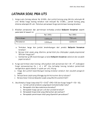 Jumlah mata pelajaran yang diujikan dalam ujian sekolah berstandar nasional sebanyak 6 mapel yakni 3 mapel wajib dan 3 mapel sesuai. Soal Dan Jawaban Ekonomi Bisnis Kumpulan Contoh Surat Dan Soal Terlengkap