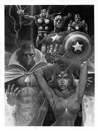 Black And White Superhero Art Awesome Black White Comic Book Character Art From Eddie Newell Geektyrant Superhero Art Comic Book Characters Comic Artist
