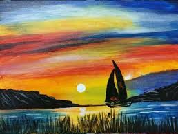 The prices of all products in the store are canvas paintings (frameless paintings). Best Canvas Painting Collection Canvas Painting Acrylic Sunset
