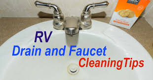 cleaning rv faucets, sink drains