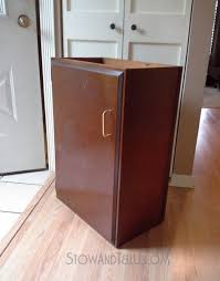 The size of your coffee table will depend on the size of your sofa and the space you are adding it to. Upcycled Kitchen Cabinet Coffee Table