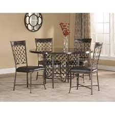 This dining set features sturdy wood frames that are topped in a. Lunde 5 Piece Dining Set Dealepic Round Dining Room Sets Round Dining Set Dining Table