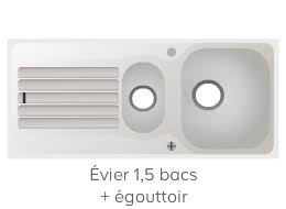 Un Bac Et Demi Et Son Egouttoir Evier Castorama Egouttoir