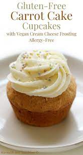 Gluten Free Carrot Cake Cupcakes With Vegan Cream Cheese Frosting Allergy Free Gluten Free Carrot Cake Vegan Cream Cheese Gluten Free Carrot Cake Cupcakes