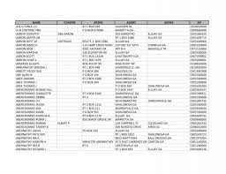 NAME COADDR ADDR1 ADDR2 ADDR3 ZIP A & G FENCE CO RT ...