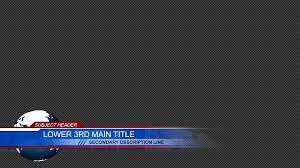 Livestream Studio Lower Third Animated Blue Globe Lower Thirds Live Streaming Lower
