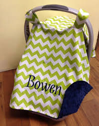 Baby Infant Boy Carrier Canopy Car Seat Tent Cover Minky Chevron Monogram Personalized Gift Baby Carseat Canopy Baby Car Seats Baby Boy