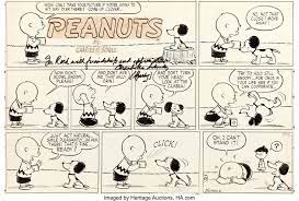 Charles Schulz Peanuts Sunday Comic Strip Original Art Dated | Lot #91035 |  Heritage Auctions