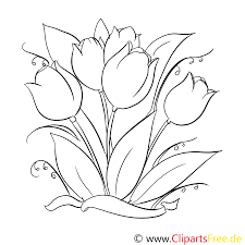 Ausmalbilder Tulpen Ausdrucken In 2020 Malvorlagen Blumen Blumenzeichnung Ausmalbilder