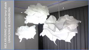 Ikea Krusning Pendant Lamp Unpacking Assembling Review Ikea Lamp Shade Ikea Lamp Paper Lantern Lights