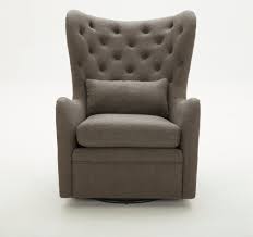 Charcoal Wingback Swivel Chair With Kidney Pillow Alice In 2020 Swivel Chair Chair Rc Willey Furniture
