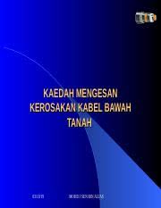 •sebagai penanda / perisai kabel bawah tanah. Kaedah Mengesan Kerosakan Kabel Bawah Tanah Ppt Kaedah Mengesan Kerosakan Kabel Bawah Tanah Mohd J Sen Bin Alias Objektif Memahami Kerosakan Jenis U2013 Course Hero