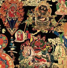 Black And Brown Unity Mural Tibetan Tapestry Metallic Edition By Mind The Gap Red Gold Black Mural Wallpaper Direct In 2020 Tapestry Wallpaper Tapestry Wallpaper