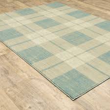 Union Rustic Scotland Windowpane Plaid Blue Beige Area Rug Rug Size Rectangle 7 10 X 10 10 Beige Area Rugs Area Rugs Rugs