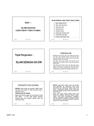 Iman dan taqwa perspektif dalam kehidupan modern. Mpw1143 Bab 1