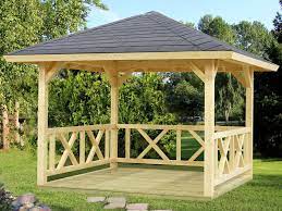 This is article about 33 das beste von holzpavillon garten genial rating: Palmako Holz Pavillon Betty Natur Unbehandelt 300 Cm X 300 Cm Ohne Fussboden Kaufen Bei Obi